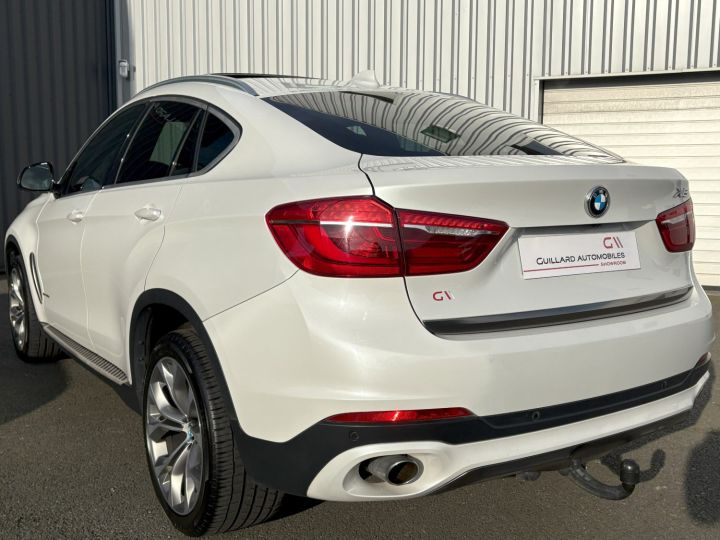 BMW X6 XDRIVE 30d EXCLUSIVE 258ch (F16) BVA8 Blanc - 9