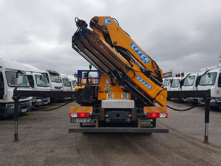 Camión Renault C Caja abierta + grúa 430 6x4 RETARDER - EFFER 220CL 4S BLANC - 7