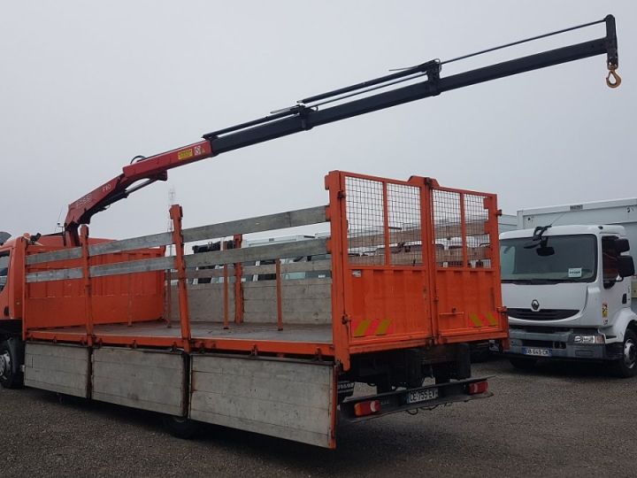 Camión Renault Midlum Caja abierta + grúa 220dxi.16 + FASSI F80 - B.V. à réviser ORANGE - 7