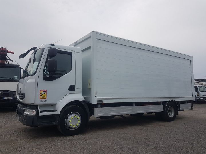 Camión Renault Midlum Caja cerrada + Plataforma elevadora 270dxi.14 BRASSEUR BLANC - 1