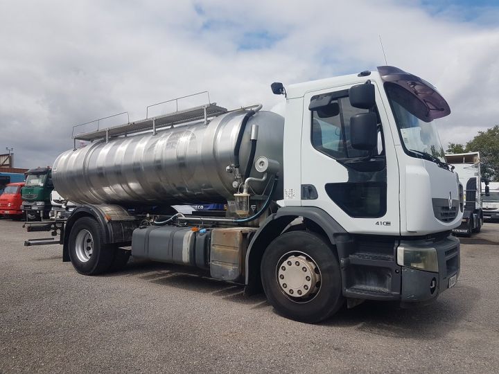 Camión Renault Premium Cisterna alimentaria 410dxi.19 - CITERNE INOX 12000 litres 2 cpts BLANC - GRIS - 3