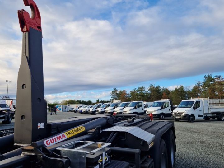 Camion porteur Renault Premium Lander Ampliroll + grue lander 8x4 polybenne grue 460 dxi avec 1 benne et un compacteur a dechets 238500kms  - 9