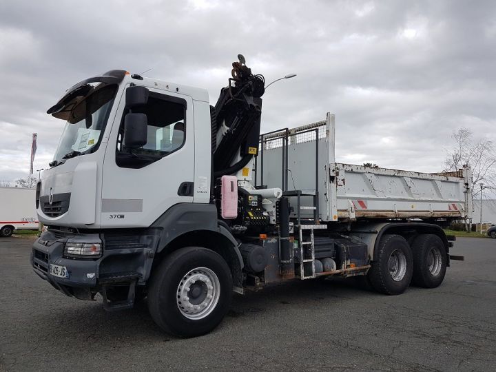 Camion Porteur Renault Kerax Benne + Grue 370dxi.26 6x4 BI-BENNE + PK ...