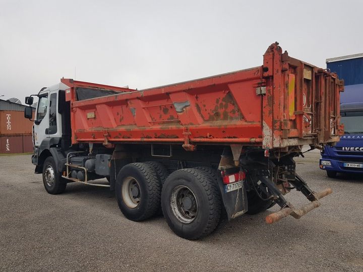 Camion porteur Renault Kerax Bibenne / Tribenne 450dxi.26 6x4 MANUEL / LAMES / REDUCTEURS BLANC - ROUGE - 5