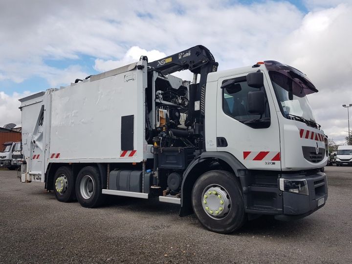 Camion porteur Renault Premium B.O.M 320dxi.26 6x2 MANUEL - EVOLUPAC + HIAB 166 BLANC - 5