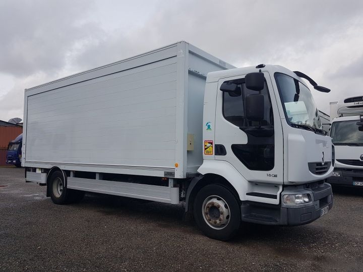 Camion porteur Renault Midlum Caisse fourgon + Hayon élévateur 180dxi.14 BRASSEUR BLANC - 4