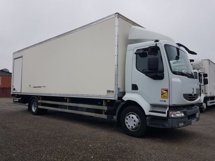 Camion porteur Renault Midlum Caisse fourgon + Hayon élévateur 220dxi.16 - Problème boite de vitesse BLANC - 4