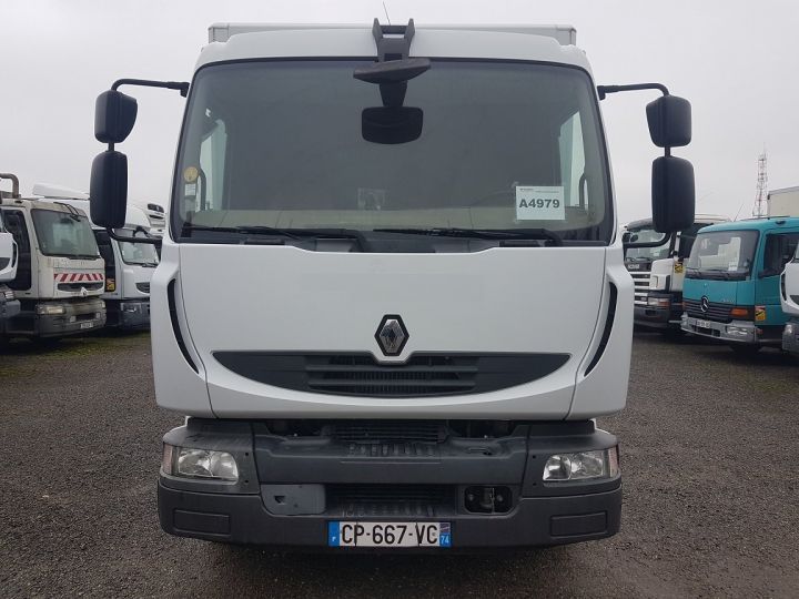 Camion porteur Renault Midlum Caisse fourgon + Hayon élévateur 270dxi.14 BRASSEUR - 129000 kms BLANC - 18