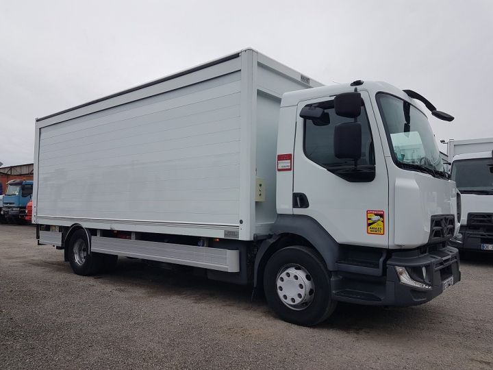 Camion porteur Renault D Caisse fourgon + Hayon élévateur 14.210dti euro 6 BRASSEUR BLANC - 4