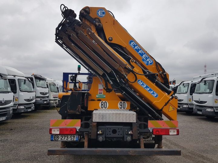 Camion porteur Renault C Plateau + grue 430 6x4 RETARDER - EFFER 220CL 4S BLANC - 6