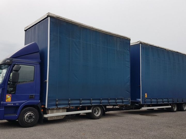 Camion porteur Iveco EuroCargo Plateau 75 E 19 euro 6 - JUMBO 128m3 - 7T50 / 16T50 BLEU GEFCO Occasion - 1