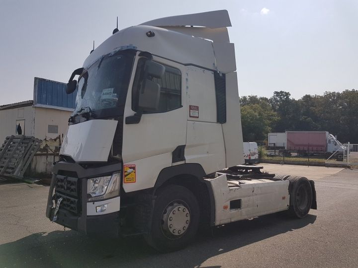 Camion tracteur Renault T 480 ACCIDENTE - Mécanique OK BLANC - 1