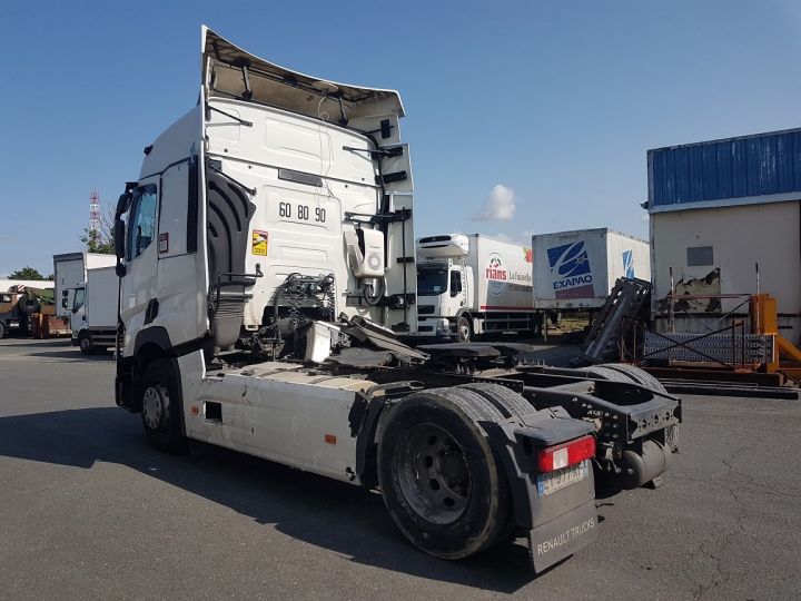 Camion tracteur Renault T 480 ACCIDENTE - Mécanique OK BLANC Occasion - 4