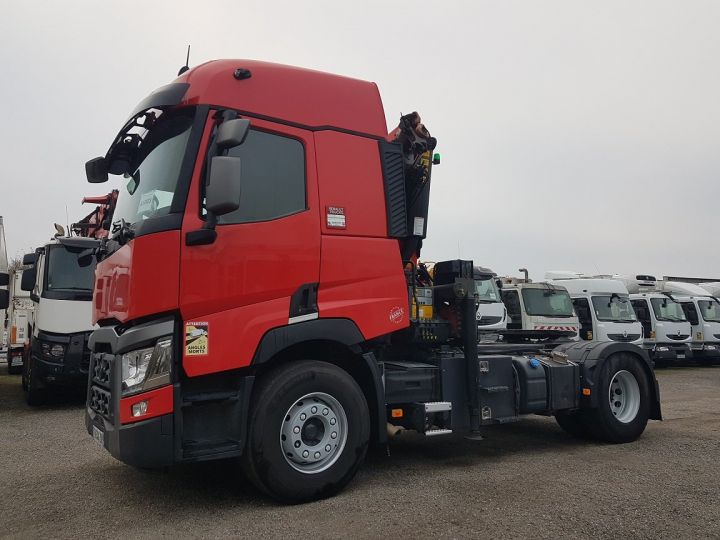 Camión tractor Renault C 480 + GRUE PALFINGER PK 22002EH ROUGE - 1