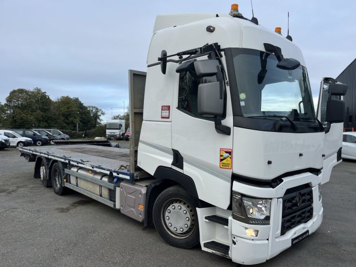 Camión tractor Renault T TRUCKS T530 PLATEAU PORTE VOITURES REMORQUE RHINO TRANSPORT EXCEPTIONNEL BLANC - 18