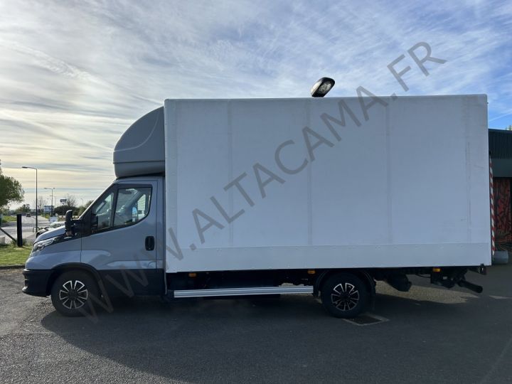 Chassis + body Iveco Daily Box body + Lifting Tailboard GAZ 35S14 BOITE AUTOMATIQUE FOURGON FIBRE 27m3 HAYON ELEVATEUR SORENSEN 750kgs BLEU - 5