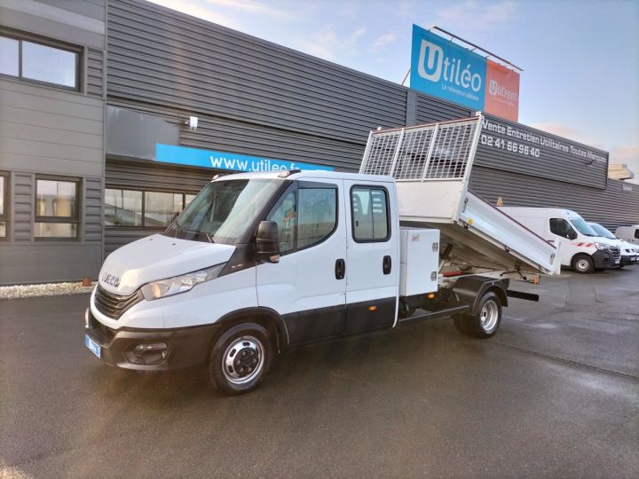 Chassis + body Iveco Daily Double Cab Back Dump/Tipper body 35C16 D EMP 4100 LEAF BENNE DOUBLE CABINE 6 PLACES BLANC - 1