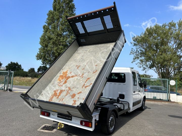 Chassis + body Renault Double Cab Back Dump/Tipper body 130CV DOUBLE CABINE 7 PLACES BENNE CROCHET BLANC - 9