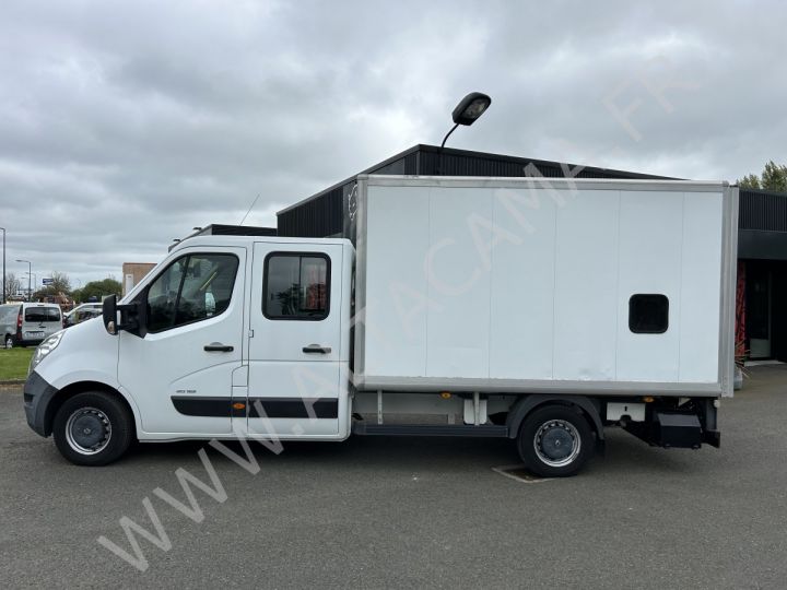 Chassis + body Renault Master 125cv DOUBLE CABINE 7 PLACES HAYON ELEVATEUR DHOLLANDIA PORTE LATERALE BLANC - 3