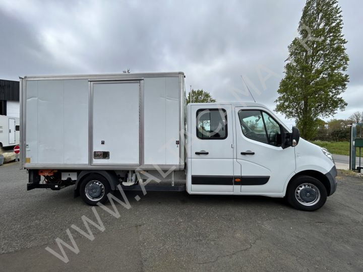 Chassis + body Renault Master 125cv DOUBLE CABINE 7 PLACES HAYON ELEVATEUR DHOLLANDIA PORTE LATERALE BLANC - 4