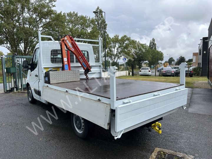 Chasis + carrocería Renault Master Caja abierta + grúa 110CV PLATEAU RIDELLES GRUE MAXILIFT 150D3E L2 CROCHET  BLANC - 5