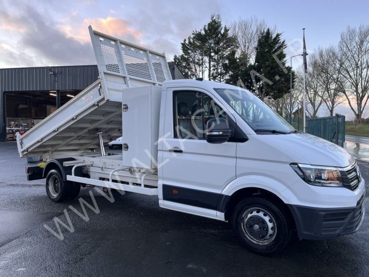 Chasis + carrocería Volkswagen Crafter Volquete trasero 177CV 2.0 TDI BENNE COFFRE CABRETTA EMPATTEMENT LONG ROUES JUMELEES BLANC - 8