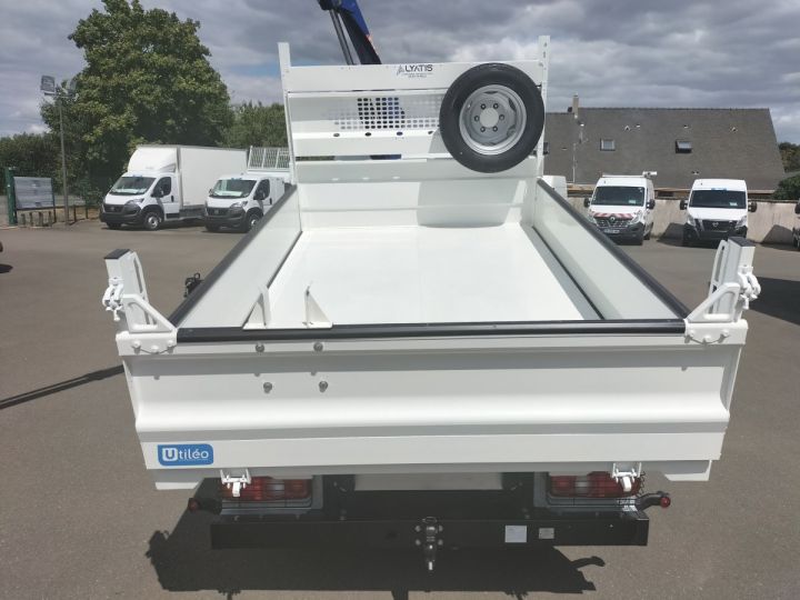 Chassis + carrosserie Mitsubishi Canter Benne + grue 3S15 N28 BENNE + GRUE BLANC - 6
