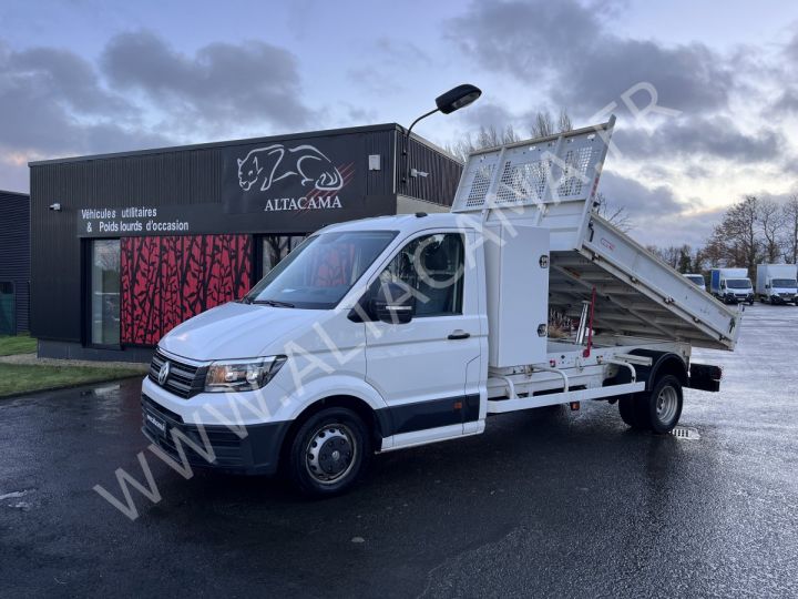 Chassis + carrosserie Volkswagen Crafter Benne arrière 177CV 2.0 TDI BENNE COFFRE CABRETTA EMPATTEMENT LONG ROUES JUMELEES BLANC - 2