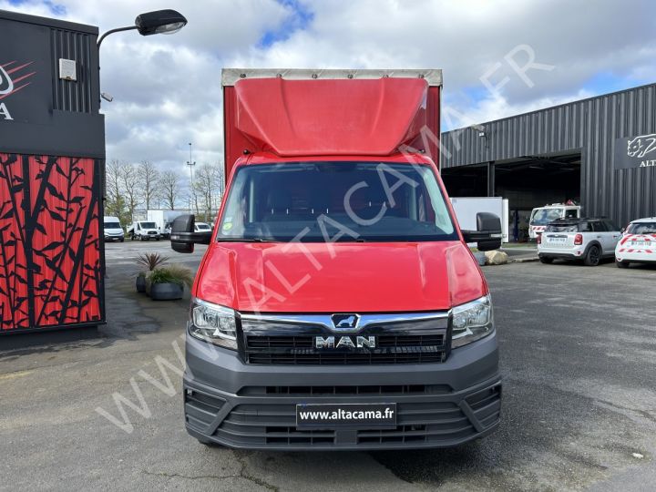 Chassis + carrosserie Man Caisse fourgon + Hayon élévateur TGE 180cv 4X2 PLSC BACHE 20m3 HAYON ELEVATEUR  Rouge - 11