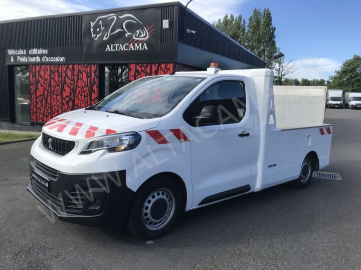 Chassis + carrosserie Peugeot Expert Caisse fourgon + Hayon élévateur 120CV PICK UP RAMPE MANUELLE SUSPENSION PNEUMATIQUE AR BLANC - 1