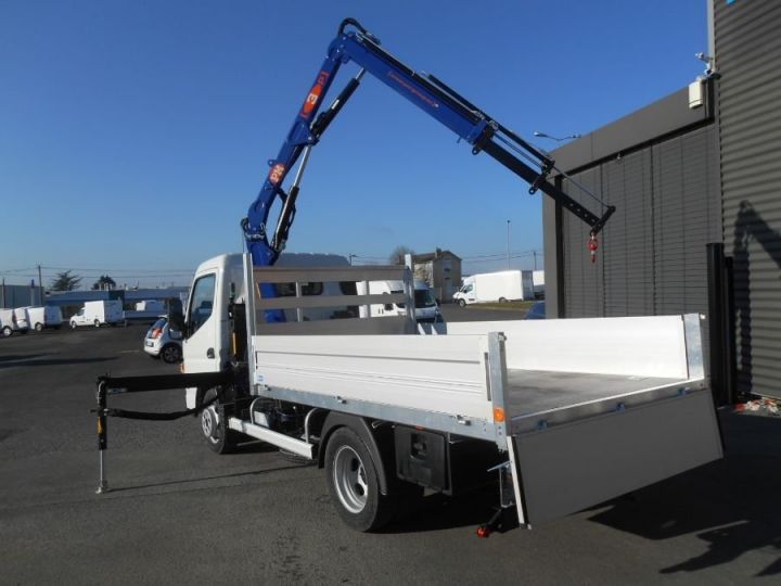 Chassis + carrosserie Mitsubishi Canter Plateau + grue 3S15 N28 BLANC - 5