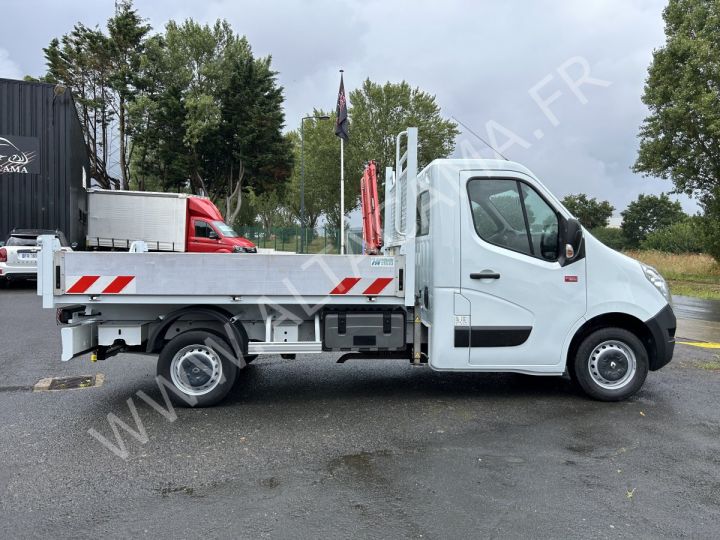 Chassis + carrosserie Renault Master Plateau + grue 110CV PLATEAU RIDELLES GRUE MAXILIFT 150D3E L2 CROCHET  BLANC - 4