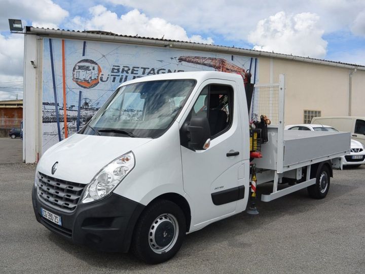 Chassis + carrosserie Renault Master PLATEAU GRUE FASSI 28 PROPULSION P3500 L3 2.3 DCI 125 CV BLANC - 4