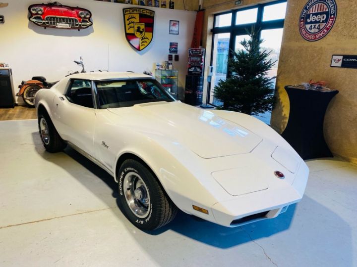 Chevrolet Corvette C3 STINGRAY 5.7 V8 EN FRANCE Blanc - 1