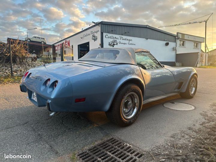 Chevrolet Corvette C3 stingray cabriolet 1975 Bleu - 3