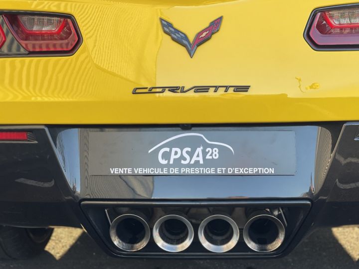 Chevrolet Corvette C7 C7 TARGA 6.2 V8 STINGRAY 3LT MT7 pack z51 jaune racing - 7