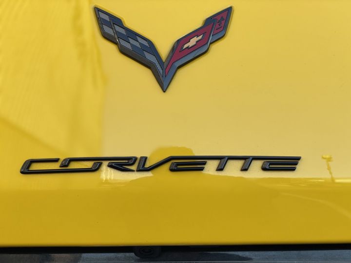 Chevrolet Corvette C7 C7 TARGA 6.2 V8 STINGRAY 3LT MT7 pack z51 jaune racing - 9