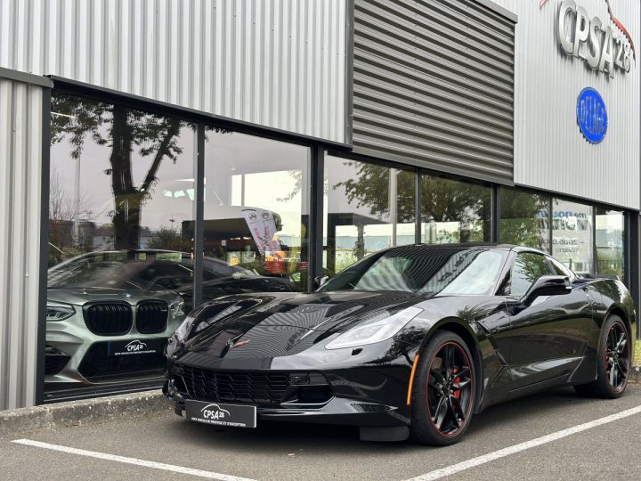 Chevrolet Corvette C7 CHEVROLET CORVETTE C7 TARGA 6.2 V8 STINGRAY 3LT MT7 noire métal - 1