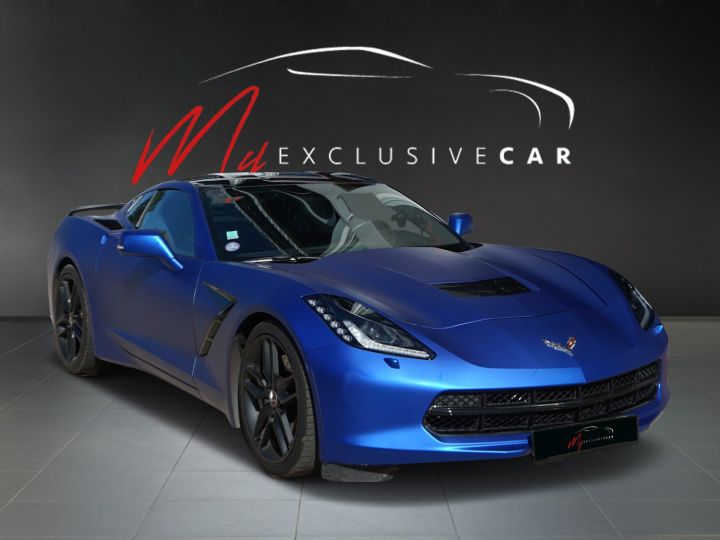 Chevrolet Corvette C7 CHEVROLET CORVETTE C7 TARGA 6.2 V8 STRINGRAY 2LT MT7 - Garantie 12 Mois - Révision faite le 05/2024 - Très Bon état - Equipé Flexufuel E85 - Toit Tar Covering Bleu Chrome Mate - 3