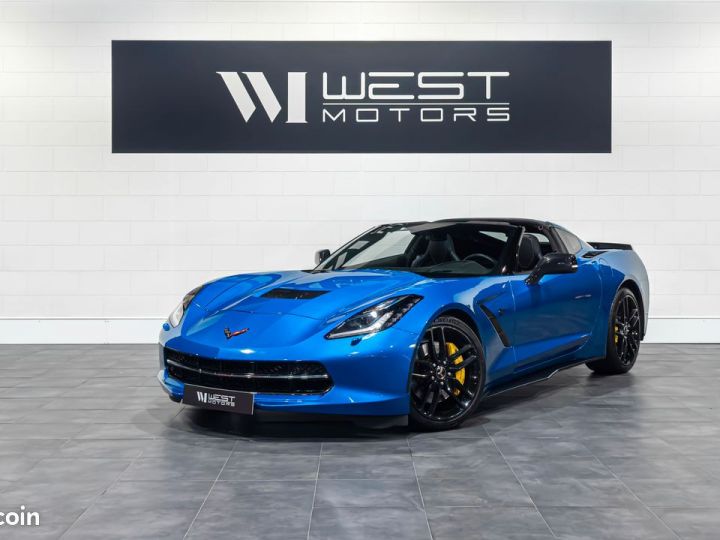 Chevrolet Corvette C7 Stingray Z51 V8 6.2 466 – Française Sièges Compétition Carbone Cam. Recul Bose 784EMOIS Bleu - 1