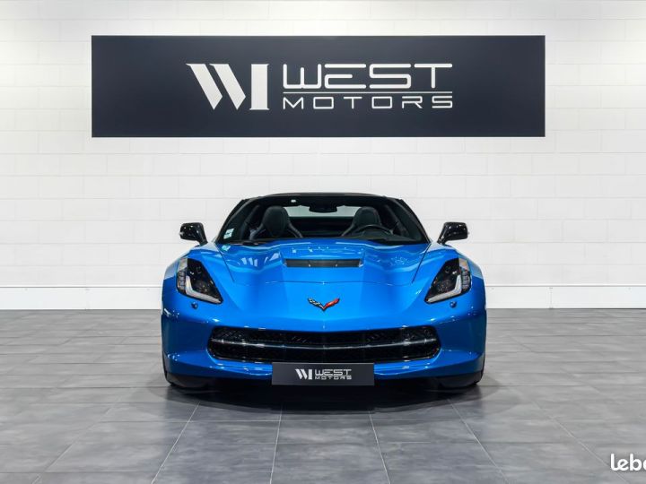 Chevrolet Corvette C7 Stingray Z51 V8 6.2 466 – Française Sièges Compétition Carbone Cam. Recul Bose 784EMOIS Bleu - 2