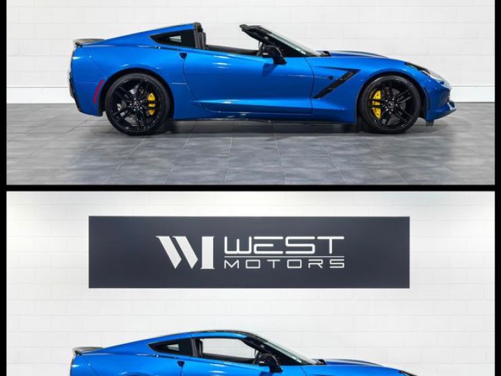 Chevrolet Corvette C7 Stingray Z51 V8 6.2 466 – Française Sièges Compétition Carbone Cam. Recul Bose 784EMOIS Bleu - 3