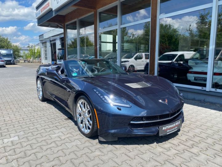 Chevrolet Corvette C7 V8 6.2  Stingray Cabriolet 466 BVA 1èreM Pack Performance BOSE Garantie 12 mois Prémium Bleu - 2