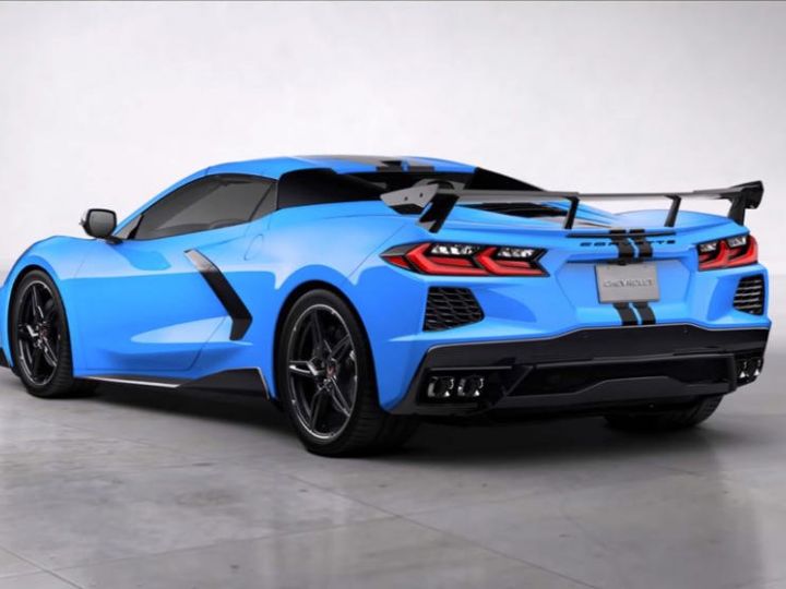 Chevrolet Corvette C8 Stingray Targa LT3 2020 Rapid Blue Vendu - 2