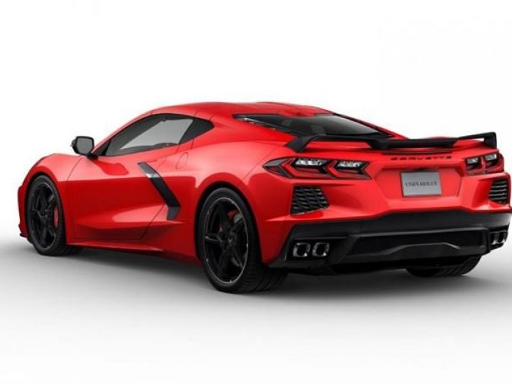 Chevrolet Corvette C8 TARGA 3LT 6.2 V8 BVA8 482CV Rouge Laqué - 4