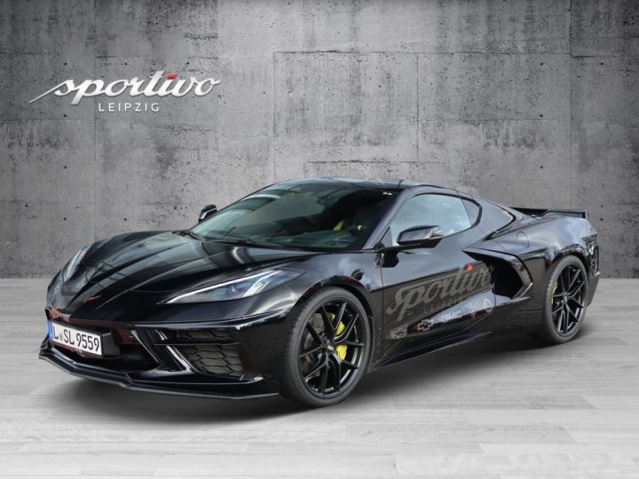 Chevrolet Corvette C8 V8 6.2 481 Stingray BVA 1èreM BOSE Capot Carbon ligne d'équipement 3 LT  Garantie Usine 08/2025 Noire - 1