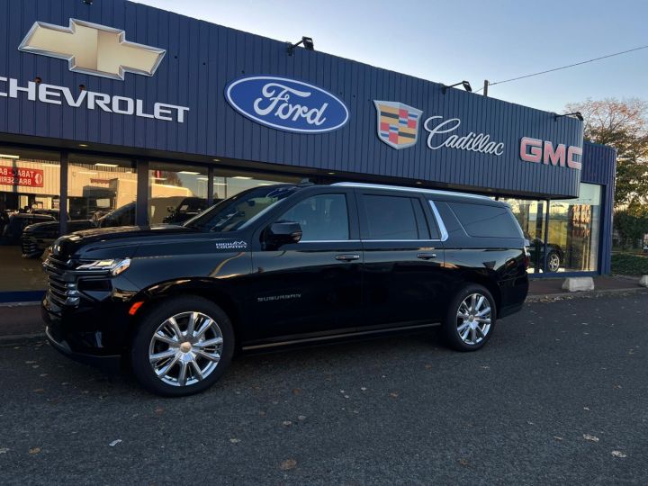 Chevrolet Suburban CHEVROLET SUBURBAN HIGH COUNTRY 4X4  6.2 V8  /CTTE FOURGON/PAS D'ECOTAXE/PAS DE TVS/TVA RECUPERABLE Noir Occasion - 2