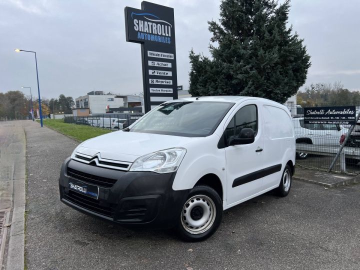 Citroen Berlingo Citroën 1.6 BlueHDi 100ch 1erMain 3Places Clim Régulateur Attelage TVA20% 8,250Euro H.T BLANC - 1