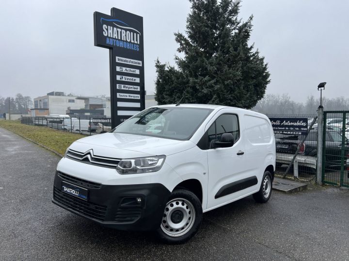 Citroen Berlingo Citroën III M BlueHDi 130ch 3Places 1erMain GPS Caméra CarPlay TVA20% 12,500€ H.T. BLANC - 1