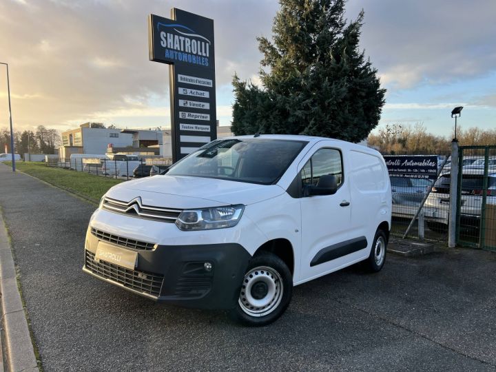 Citroen Berlingo Citroën M 1.6 BlueHDi 75cv Clim GPS Caméra TVA20% 11,250 H.T BLANC - 1